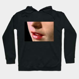 Red Lips Girl Painting Hoodie